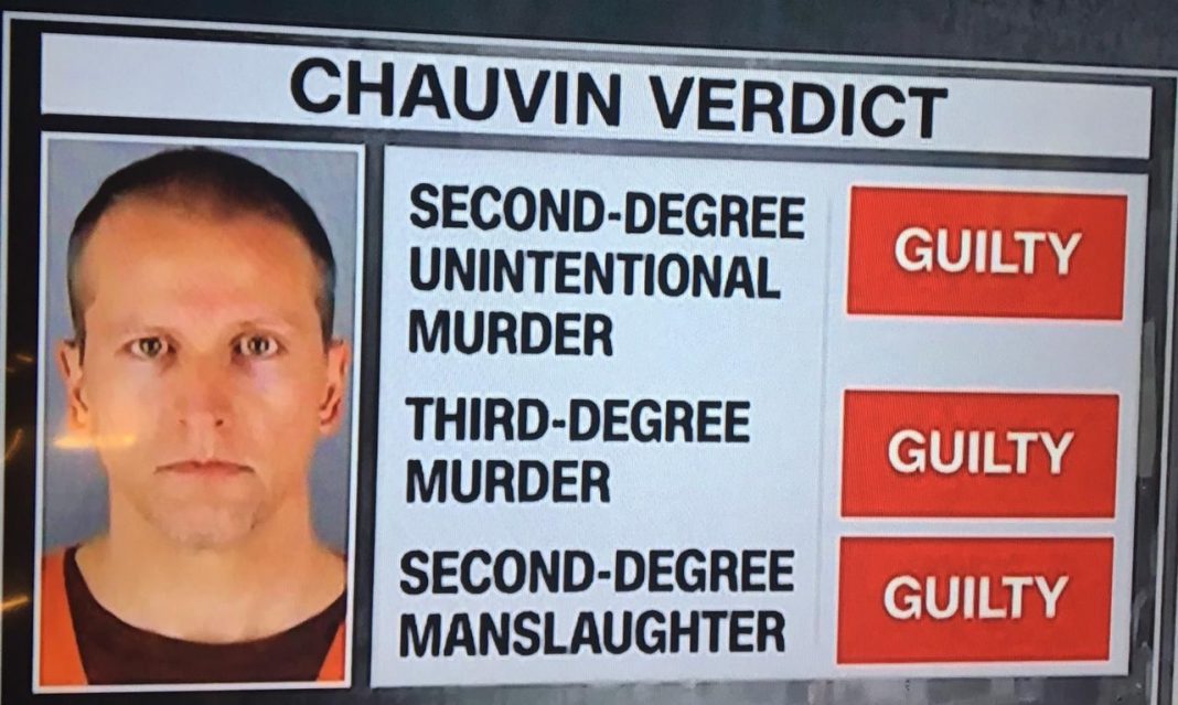 On the verdict convicting former police officer Derek Chauvin