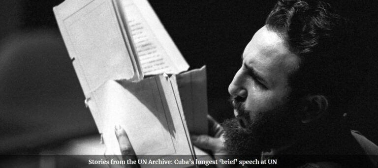 How long was the longest ever statement delivered at the UN General Assembly?