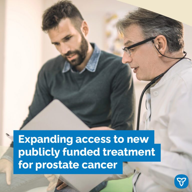 Ontario First in Canada to Administer New Publicly Funded Prostate Cancer Care Treatment