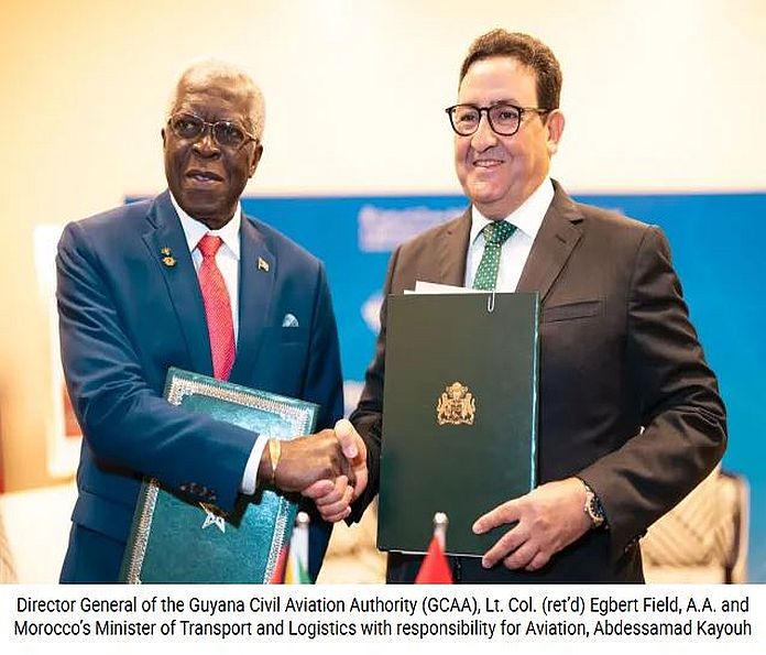 Guyana – Morocco signs Open Skies Agreement