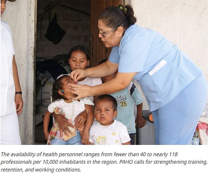 PAHO warns of critical gaps in the health labor market in nine South American countries